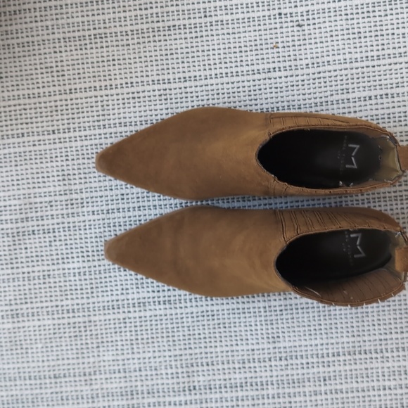 Marc Fisher Suede Western Booties - Picture 7 of 8